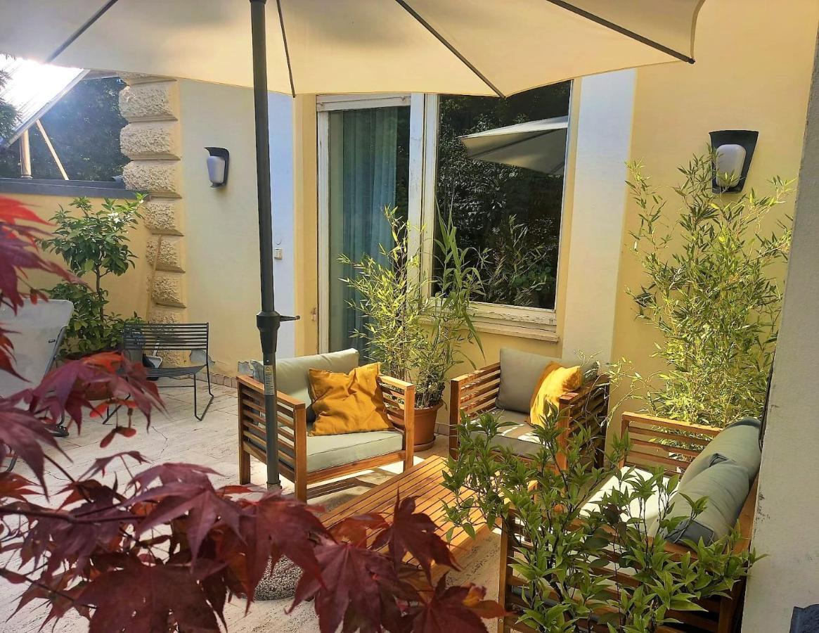 5-Zimmer-Appartement In Historischer Privatvilla, Meran Zentrum, Kostenloser Parkplatz Eksteriør billede