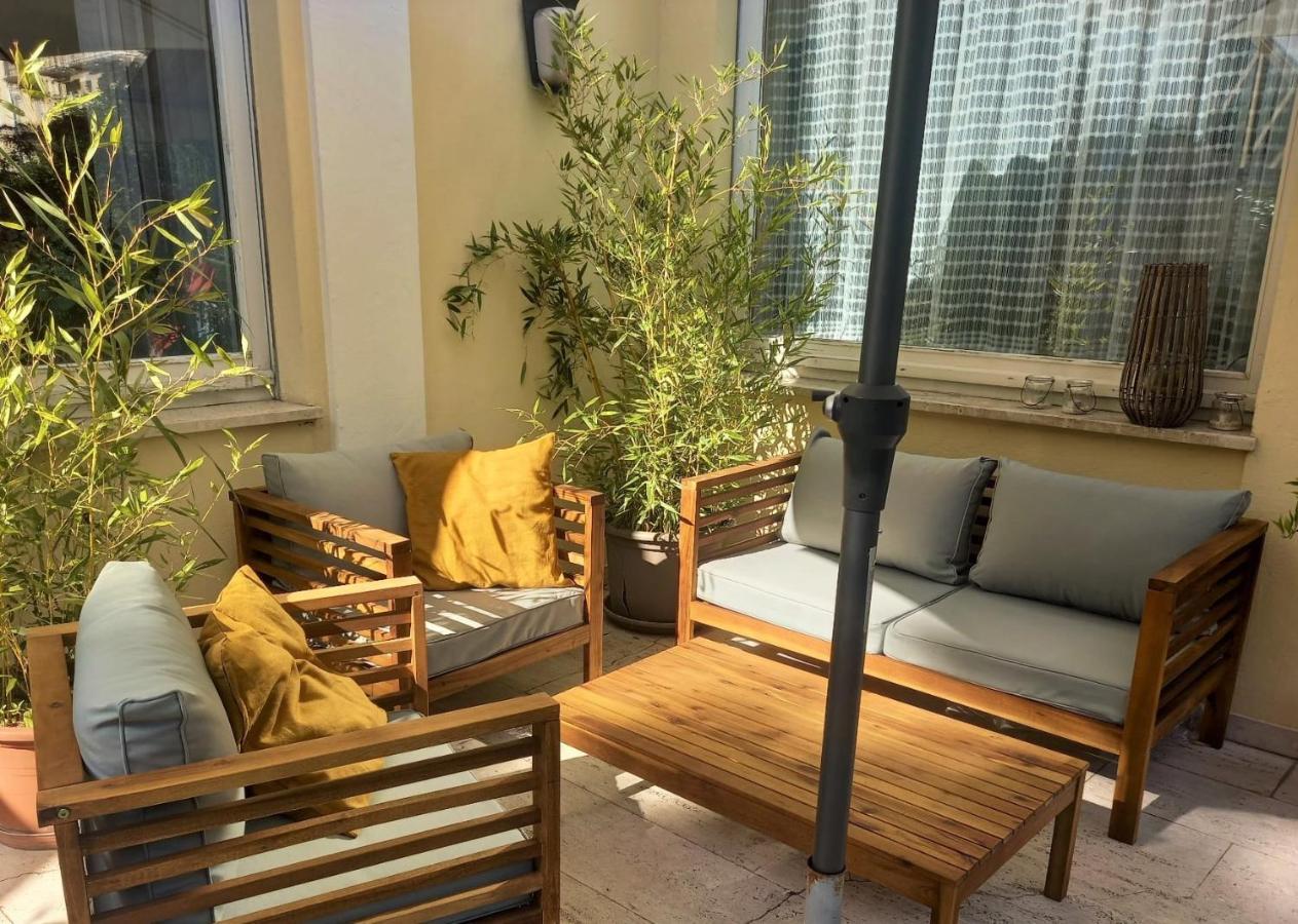 5-Zimmer-Appartement In Historischer Privatvilla, Meran Zentrum, Kostenloser Parkplatz Eksteriør billede